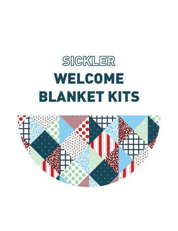 Sickler Welcome Blanket Kit Logo - White